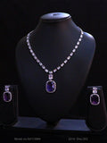 Light weighted CZ Necklace Set - Amaara World