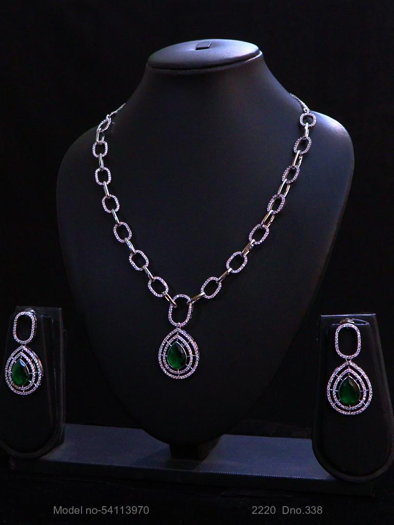 Made in India | Cz Necklace Set - View 2