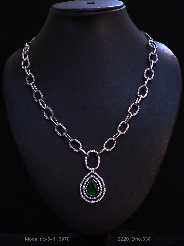 Made in India | Cz Necklace Set - View 3