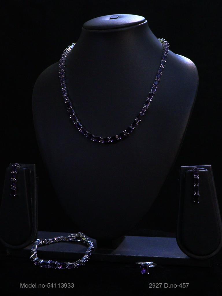 Classic Necklace | AD Jewellery | Handcrafted - Style 9 - Amaara World
