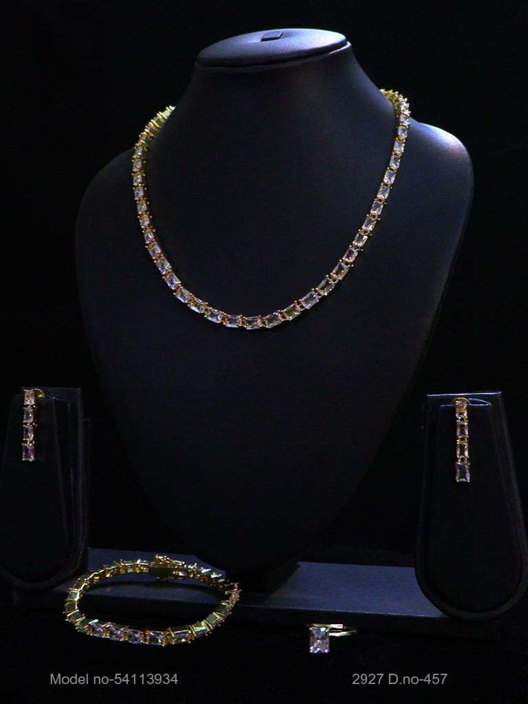 Classic Necklace | AD Jewellery | Handcrafted - Style 10 - Amaara World