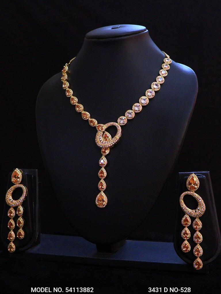 Classic Cz Necklace | Light Sets for All Occasions - Amaara World USA - SKU 54113882