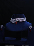 American Diamond Handcrafted Jewelry Set - Choker Necklace - Amaara World USA - SKU 5433590