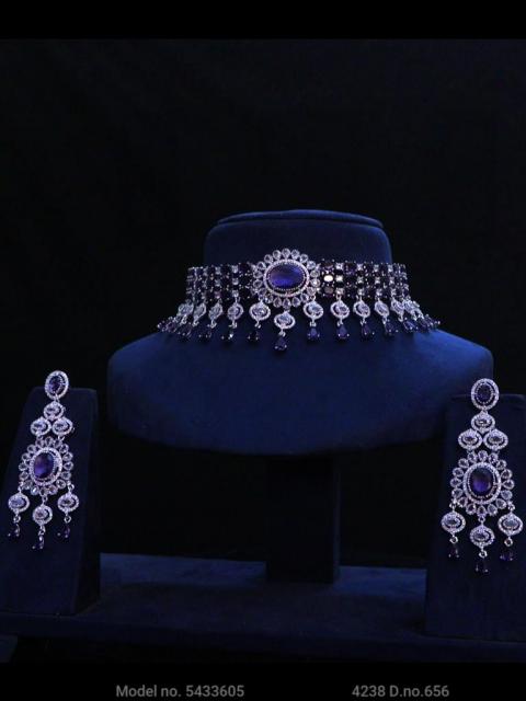 Showstopper Imitation Jewelry Set - Choker Necklace - Amaara World USA - SKU 5433605
