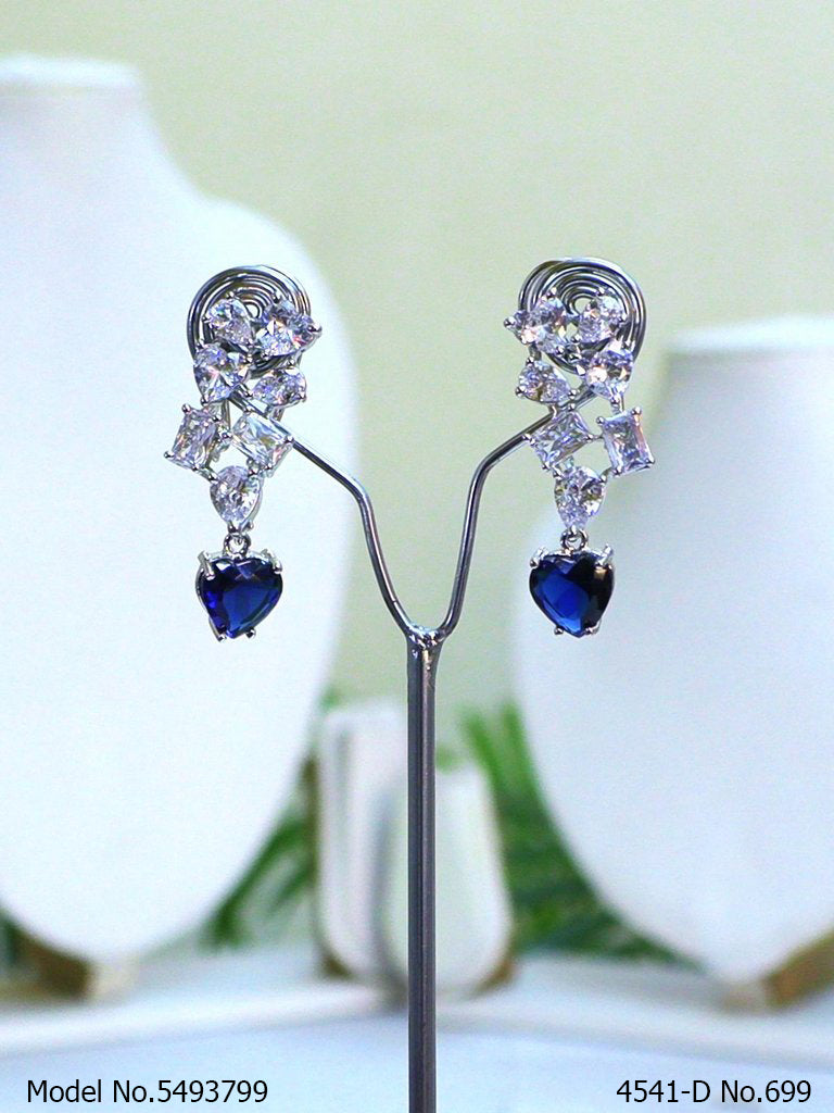 Traditional Design | American Diamond Jewelry Set - View 3 - Amaara World