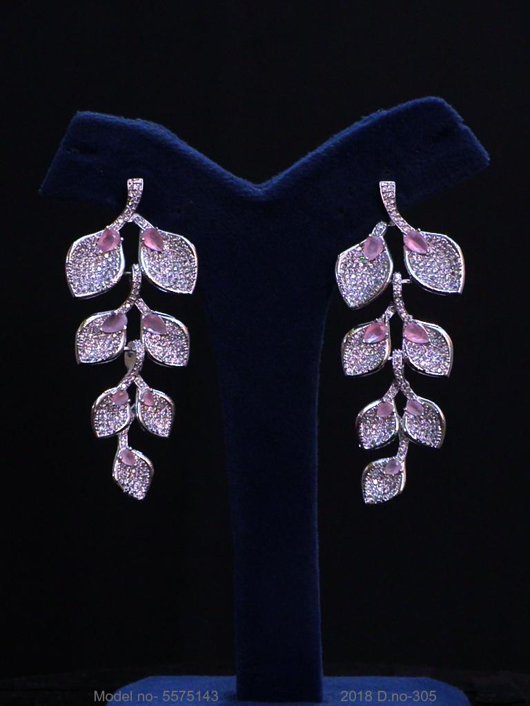 Statement Earrings with AD stones