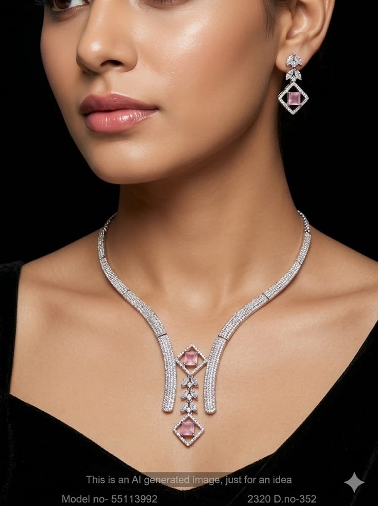 Eye catchy Necklace set - Amaara World