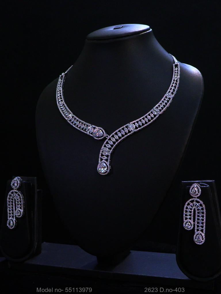 American Diamond Necklace Set | Wonderful Gift Item - View 2