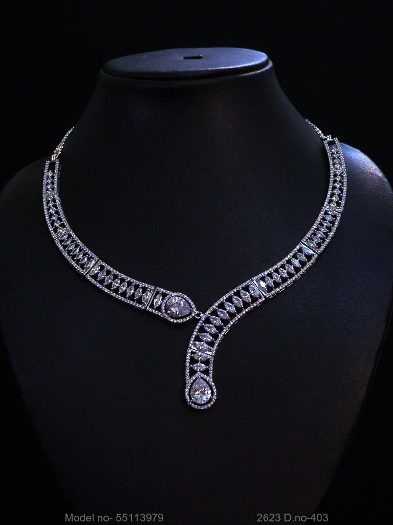 American Diamond Necklace Set | Wonderful Gift Item - View 3