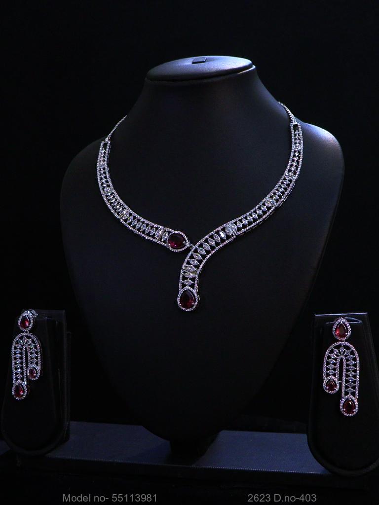 Cz Jewelry Set | Classic Pattern - View 2