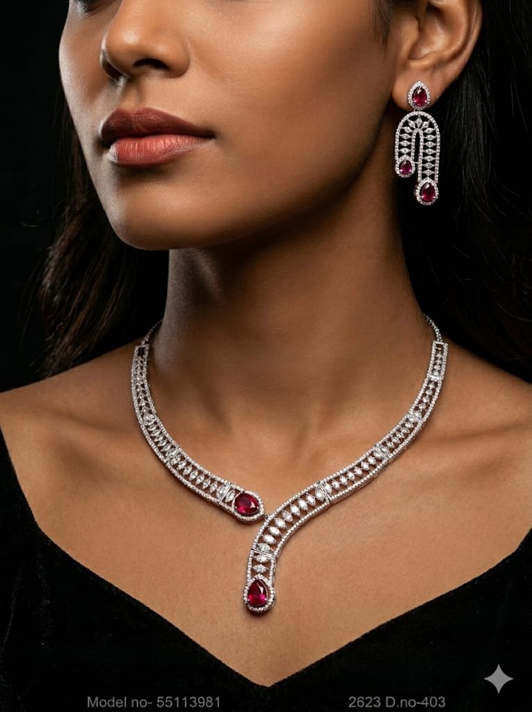 Cz Jewelry Set | Classic Pattern - Amaara World