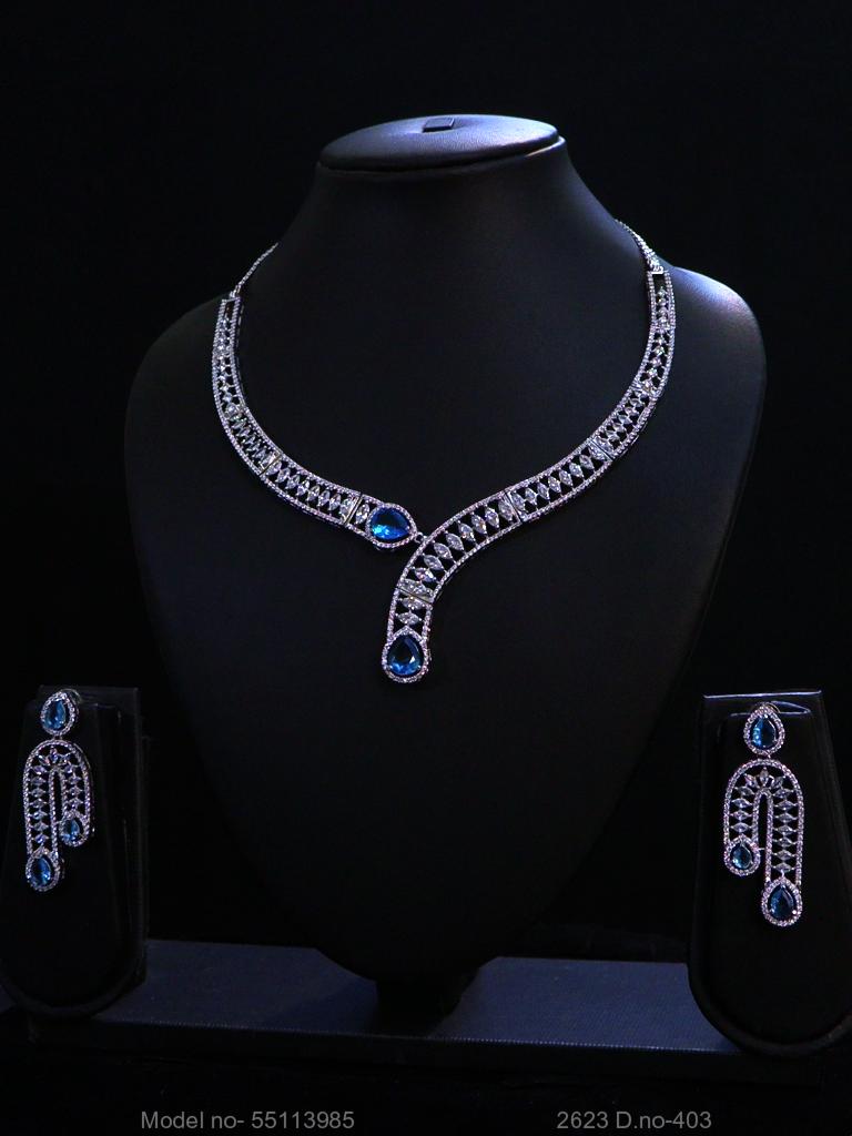 Made In India | Diamond Styled Jewellery Set - View 2