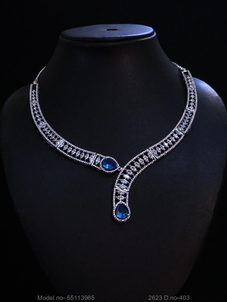 Made In India | Diamond Styled Jewellery Set - View 3