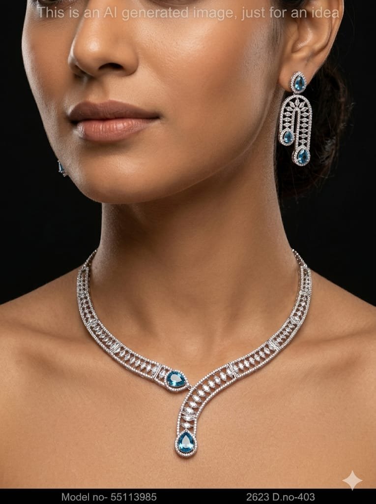 Made In India | Diamond Styled Jewellery Set - Amaara World
