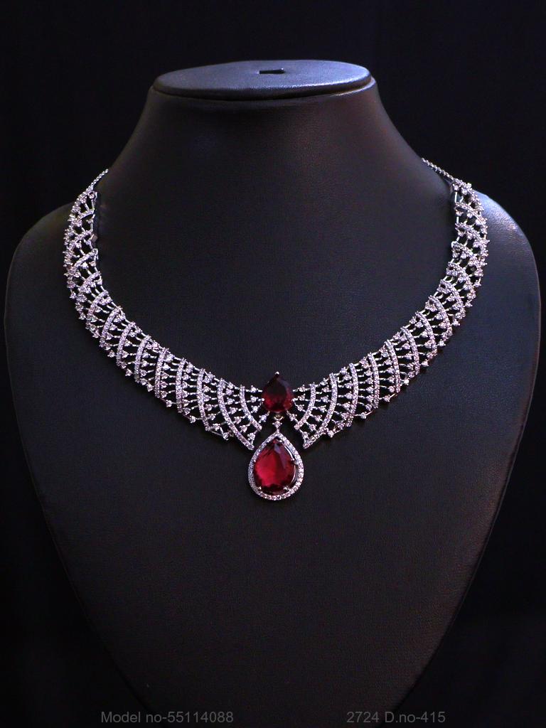Original Cubic Zircon | Classic Necklace Set - View 3