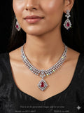 Original Cubic Zircon | Classic Necklace Set - Style 1 - Amaara World