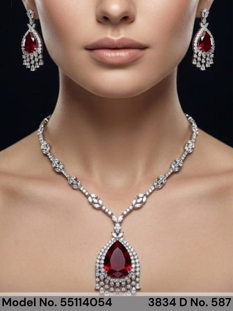 Bridesmaid Necklace Set for Traditional Weddings - Style 2 - Amaara World