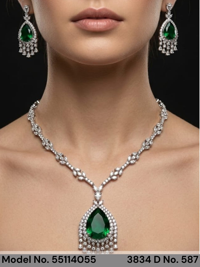 Bridesmaid Necklace Set for Traditional Weddings - Style 3 - Amaara World