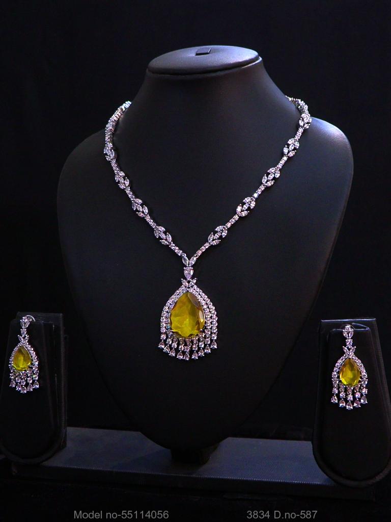 Imitation Diamond Cz Jewelry Set