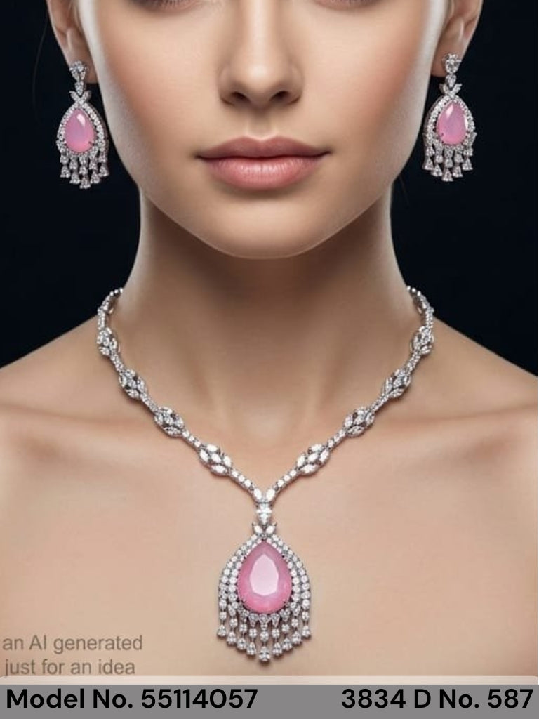 Bridesmaid Necklace Set for Traditional Weddings - Style 4 - Amaara World