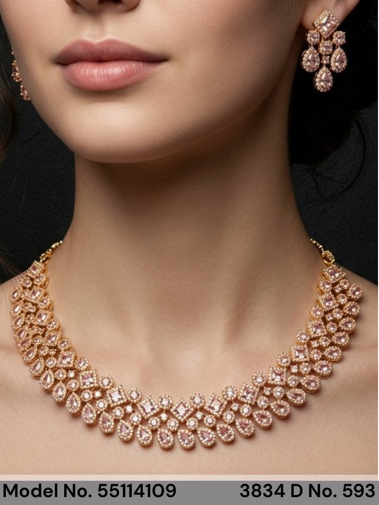 Handcrafted Masterpiece | Cz Set - Style 3 - Amaara World
