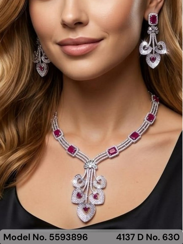 Imitation Diamond Cz Jewelry Set