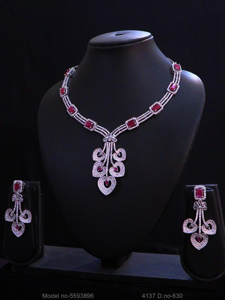Imitation Diamond Cz Jewelry Set