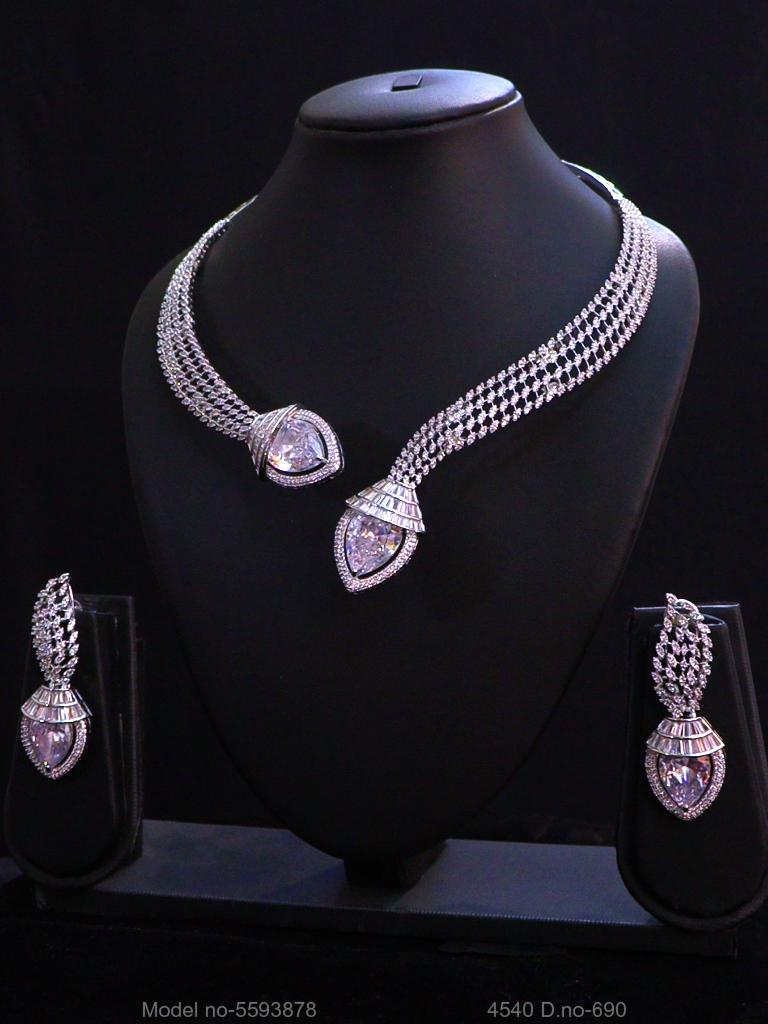 Original Zircon Necklace Set - Style 1 - Amaara World