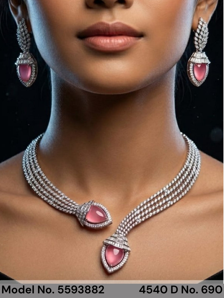 Original Zircon Necklace Set - Style 2 - Amaara World