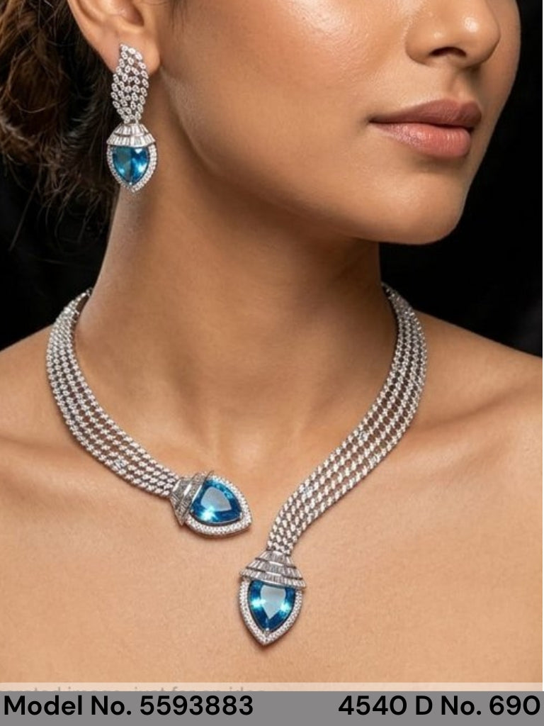 Original Zircon Necklace Set - Style 3 - Amaara World