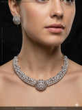 Traditional Design | American Diamond Jewelry Set - Style 1 - Amaara World