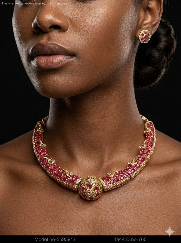 Gift Necklace Set in CZ - Amaara World
