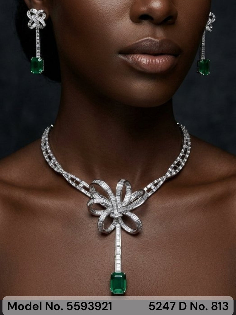 Original Zircon Necklace Set - Style 2 - Amaara World