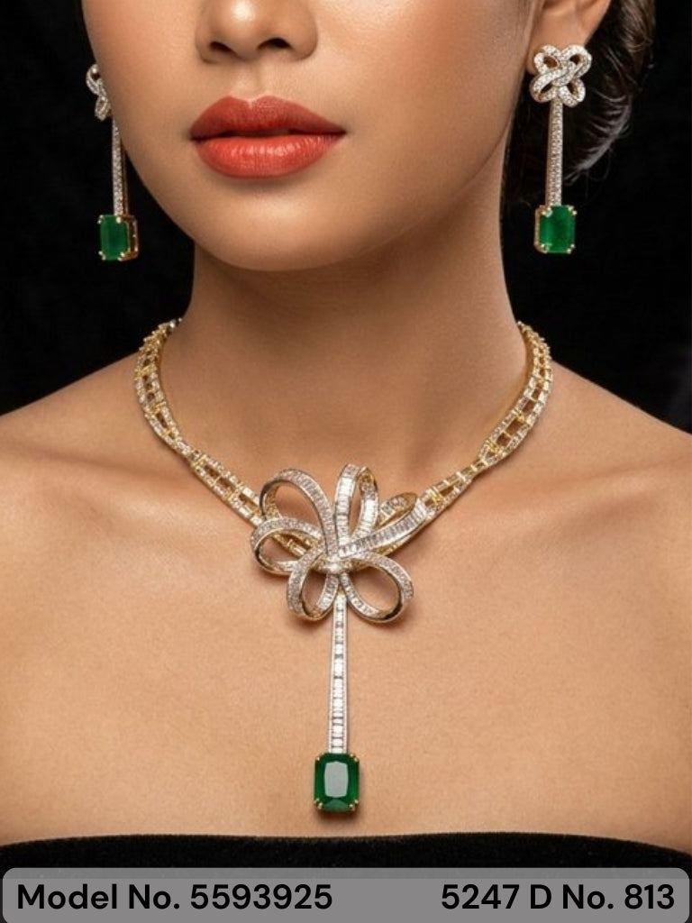 Original Zircon Necklace Set - Style 4 - Amaara World