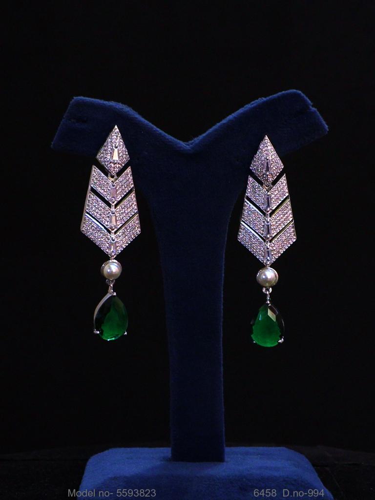 Traditional Cz Jewelry Sets - View 3 - Amaara World