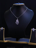 American Diamond Pendant Set - Style 1 - Amaara World