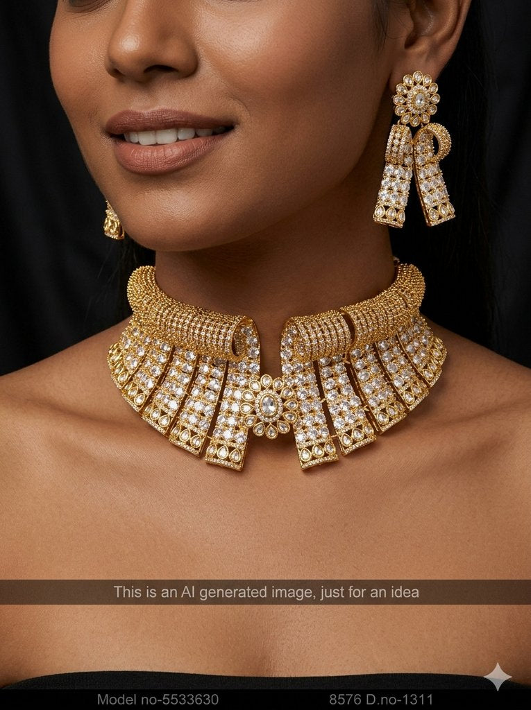 Choker Necklace Set for Weddings