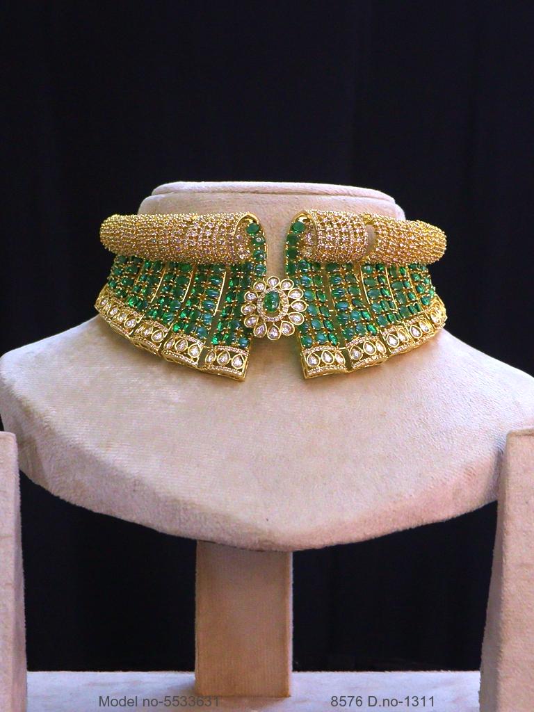 Articfical Diamond AD Necklace Set