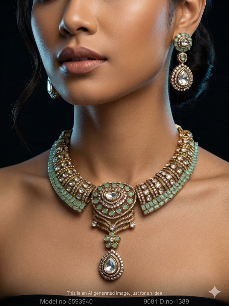 Statement American Diamond Set - Style 3 - Amaara World