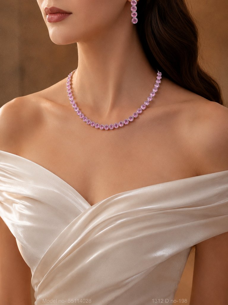 Cz Jewelry Set | Classic Pattern - Style 3 - Amaara World