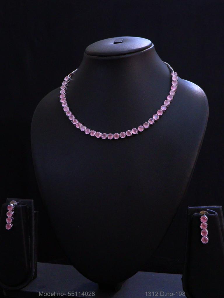 Made in India | Cz Necklace Set - View 2