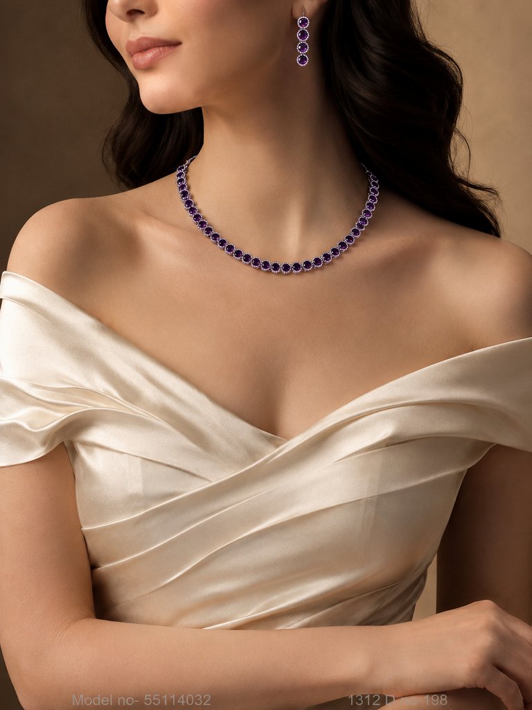 Cz Jewelry Set | Classic Pattern - Style 5 - Amaara World