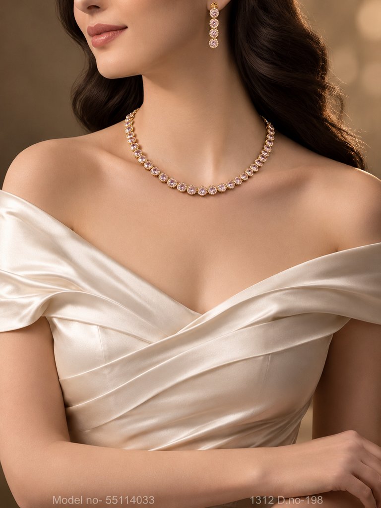 Cz Jewelry Set | Classic Pattern - Style 6 - Amaara World