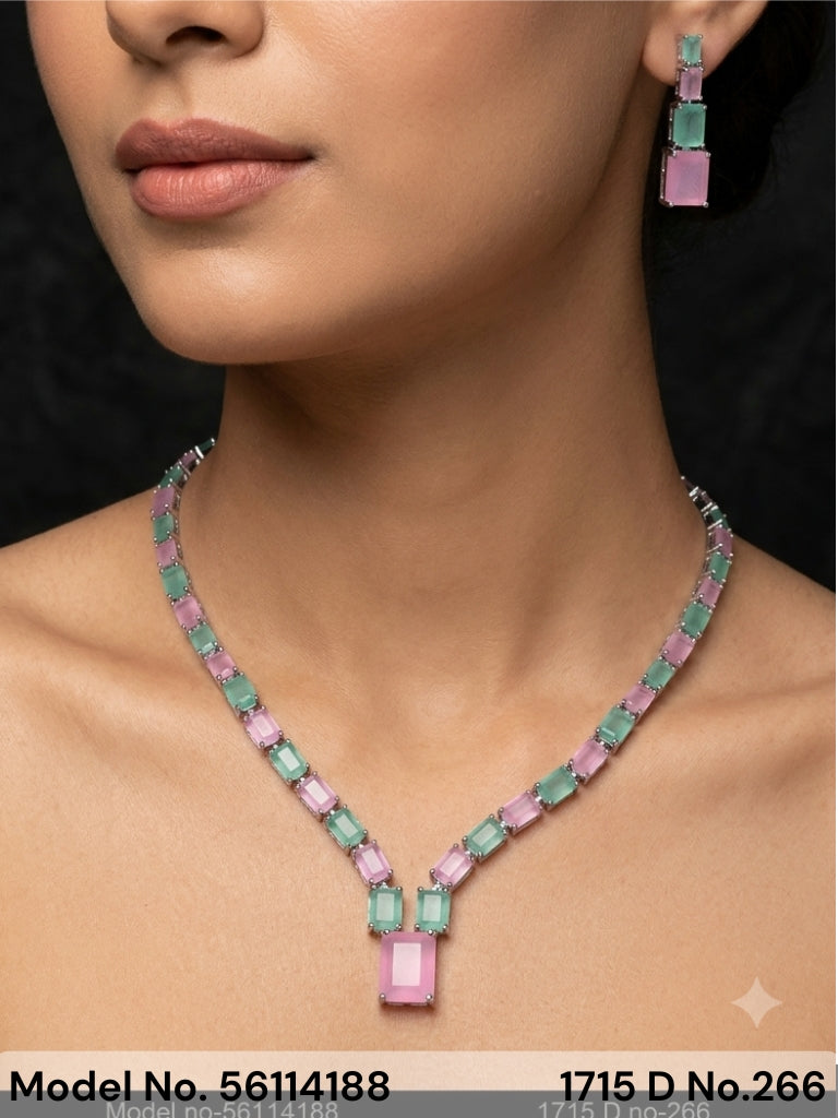 Ideal Gift for a Woman | Cz Set - Style 3 - Amaara World
