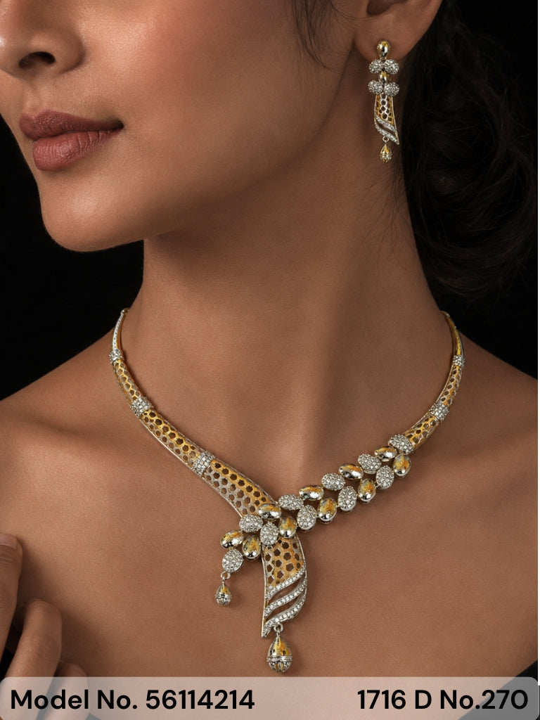 Cz Jewelry Set | Classic Pattern - Style 1 - Amaara World