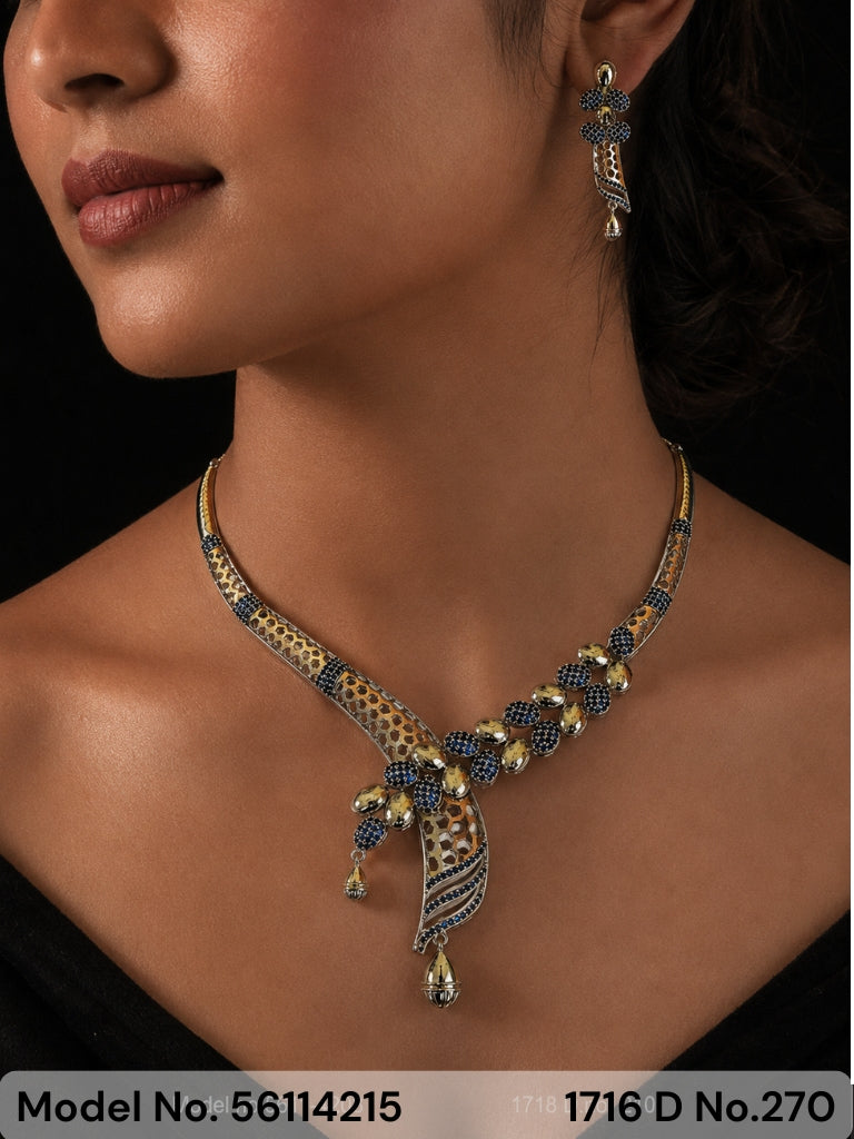 Cz Jewelry Set | Classic Pattern - Style 2 - Amaara World