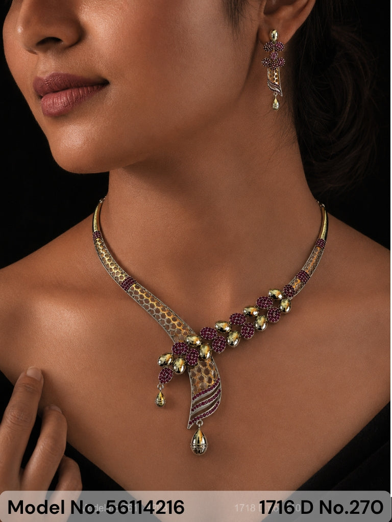 Cz Jewelry Set | Classic Pattern - Style 3 - Amaara World