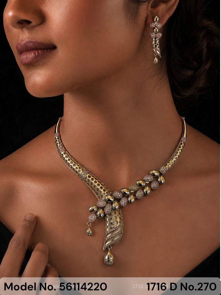 Cz Jewelry Set | Classic Pattern - Style 7 - Amaara World