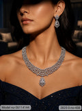 American Diamond Necklace Set | Wonderful Gift Item - Style 1 - Amaara World