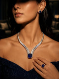 Original Cubic Zircon | Classic Necklace Set - Style 1 - Amaara World